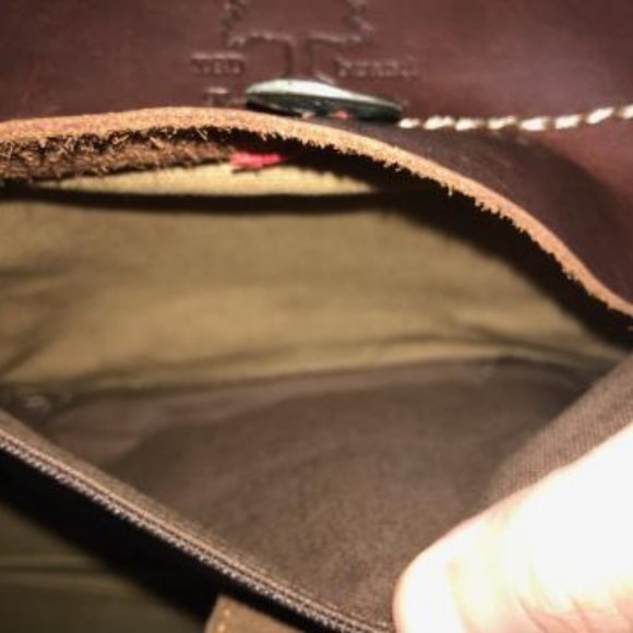 TSD Hidden Woods Canvas and Leather Brown Tote Bag electronics/computer case - Picture 13 of 16